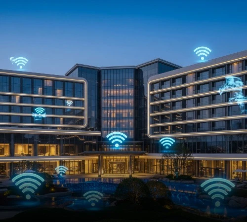 Kebutuhan Wi-Fi yang mencakup seluruh area hotel